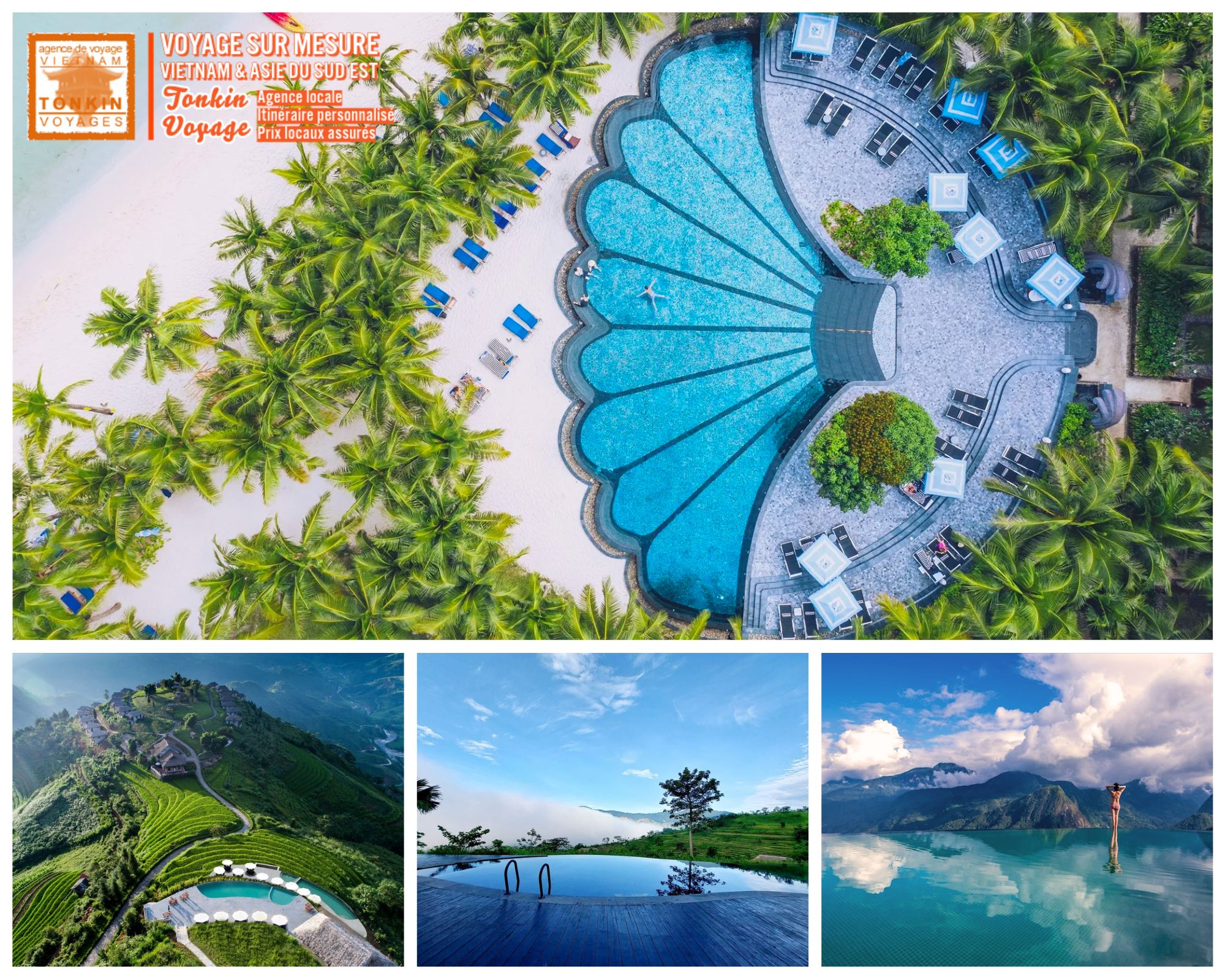 Les plus belles piscines du Vietnam : h&ocirc;tels, &eacute;colodges et resorts avec vue